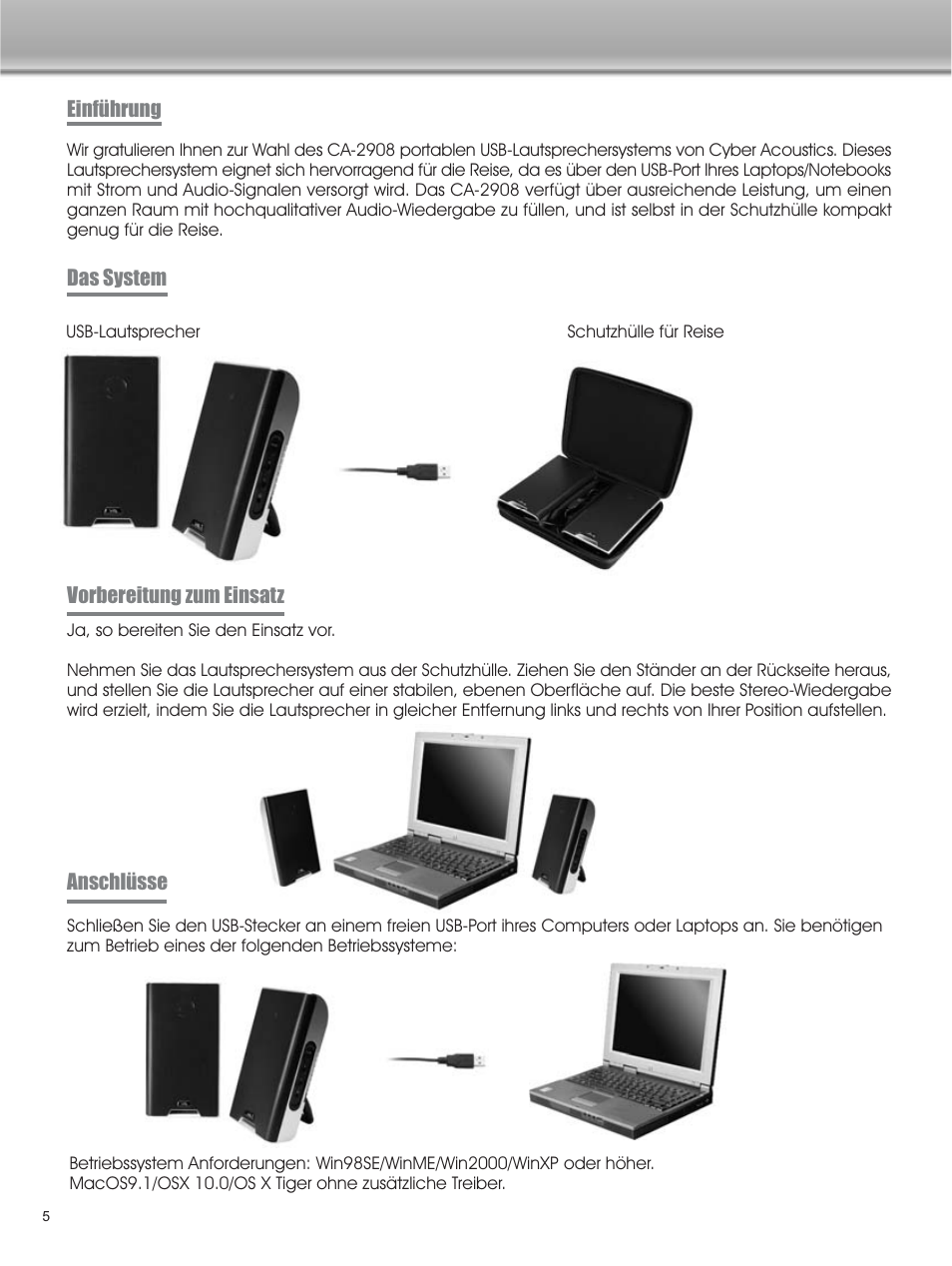 Cyber Acoustics CA-2908 User Manual | Page 6 / 15
