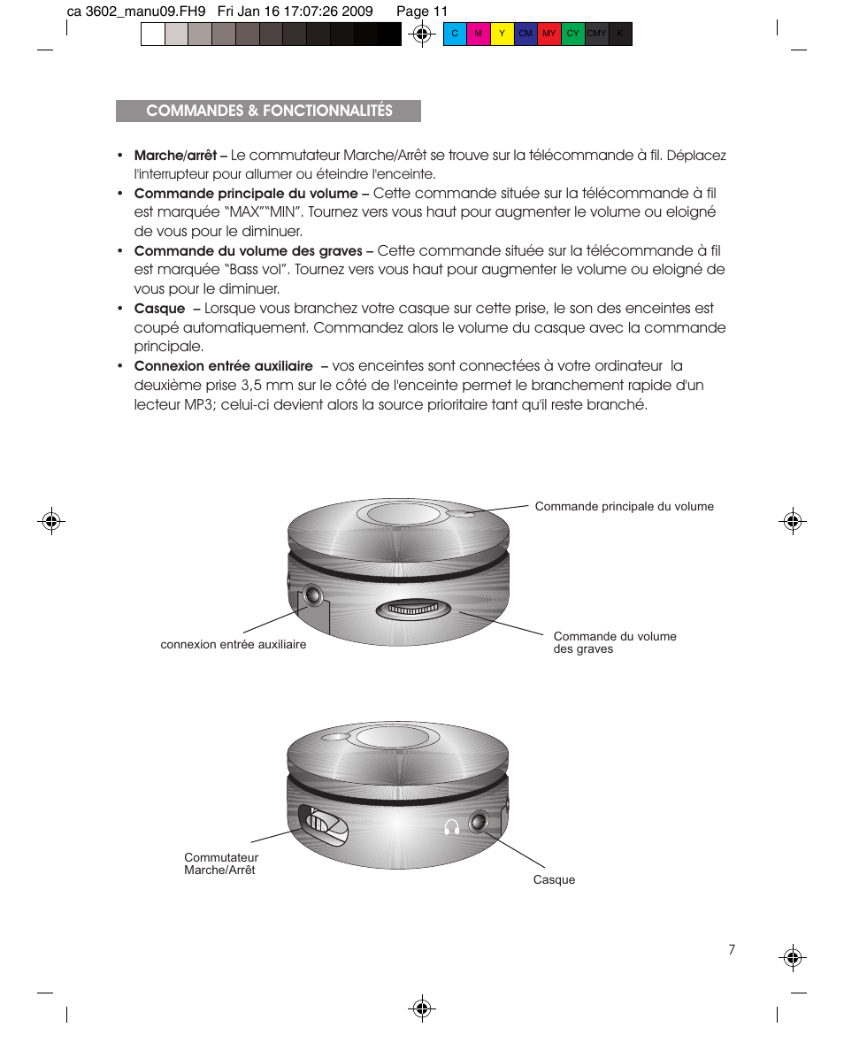 Cyber Acoustics CA-3602 User Manual | Page 11 / 17