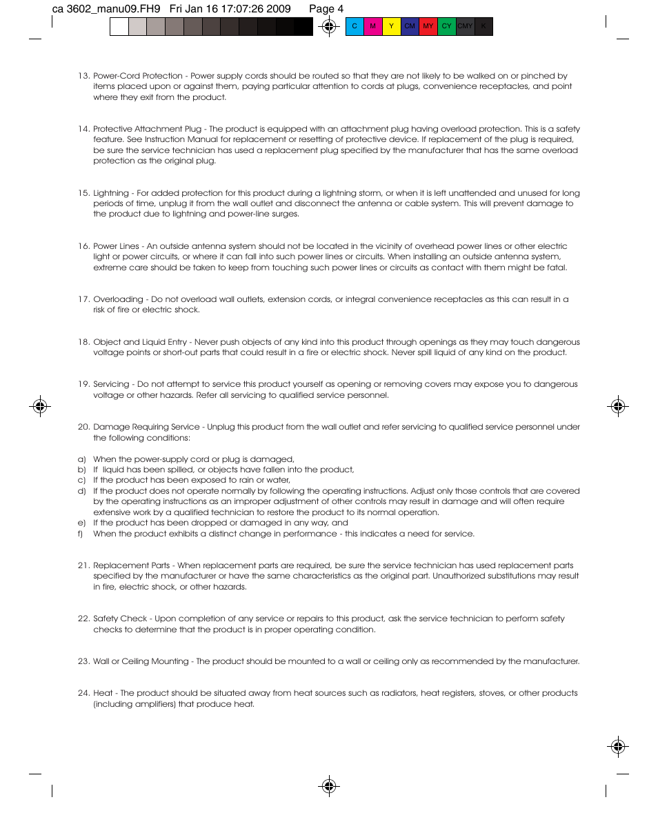 Cyber Acoustics CA-3602 User Manual | Page 4 / 17