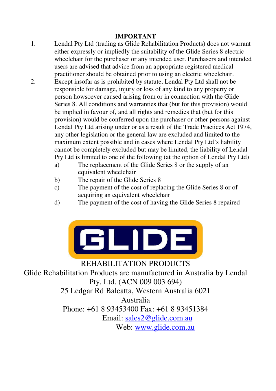 CTA 7 Series User Manual | Page 33 / 33