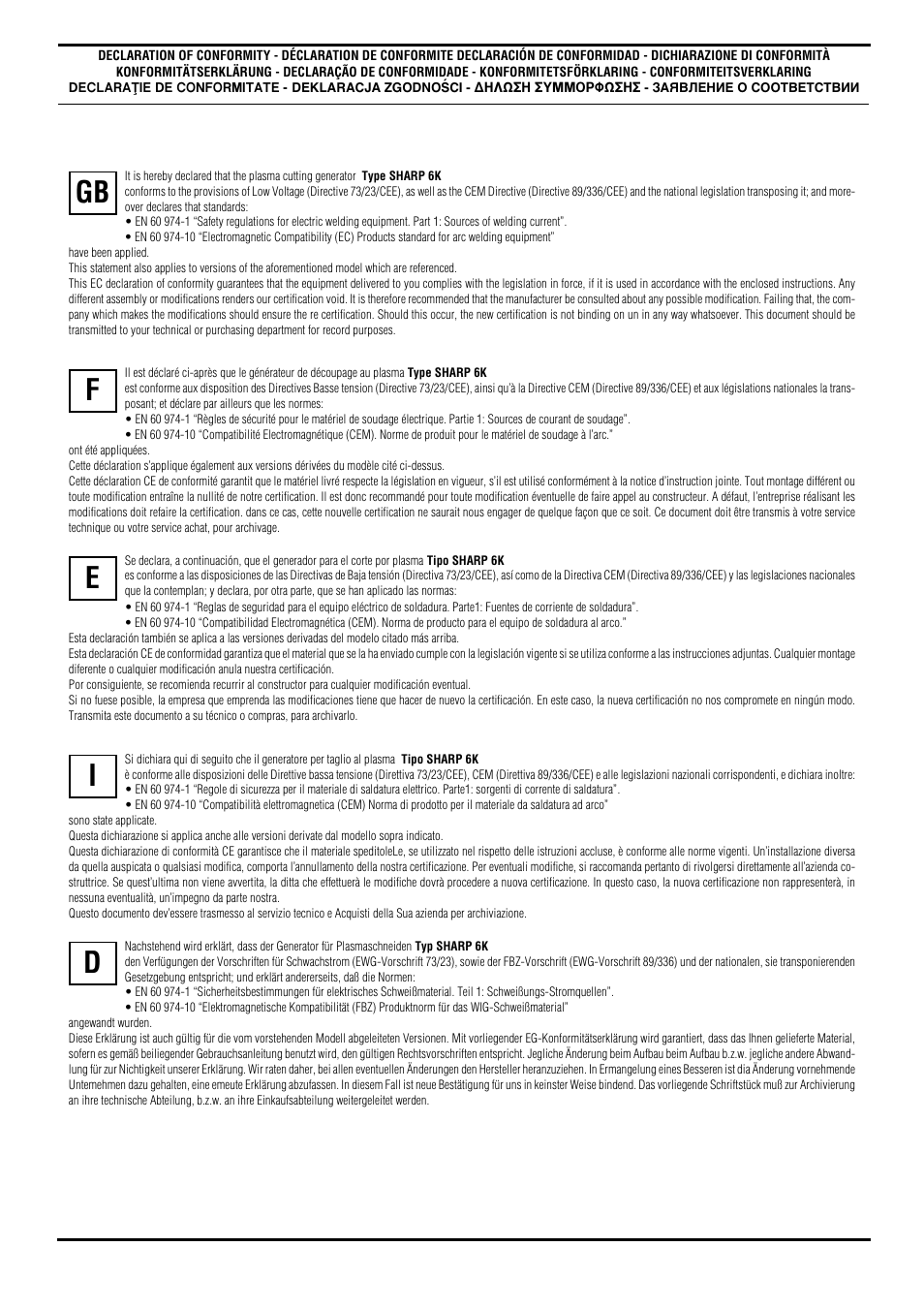 CTA SHARP 6K User Manual | Page 57 / 60