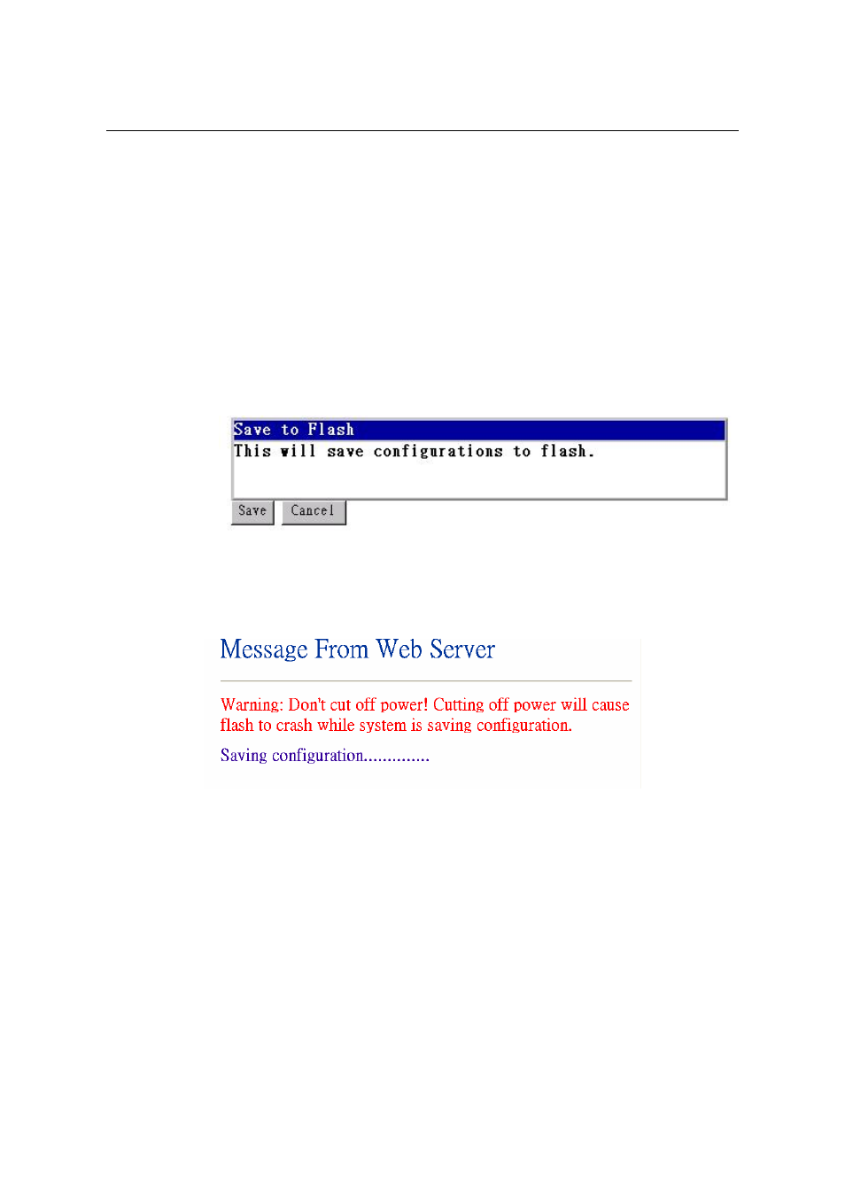5 save your configuration to flash {save to flash | CTC Store CTS Union IP DSLAM for ADSL IPDSLAM-A8/A16 User Manual | Page 33 / 140