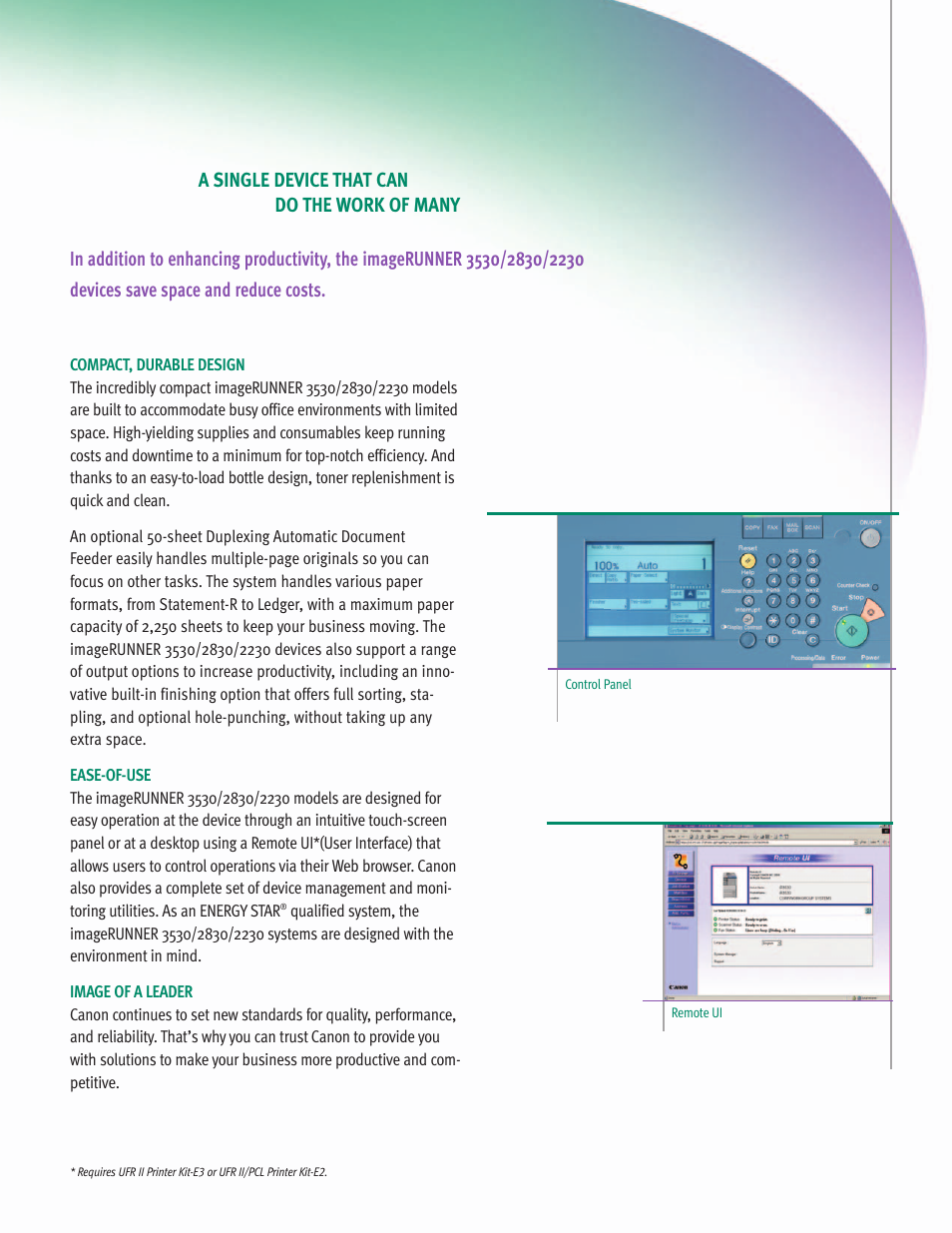 Canon IMAGERUNNER 3530 User Manual | Page 4 / 6