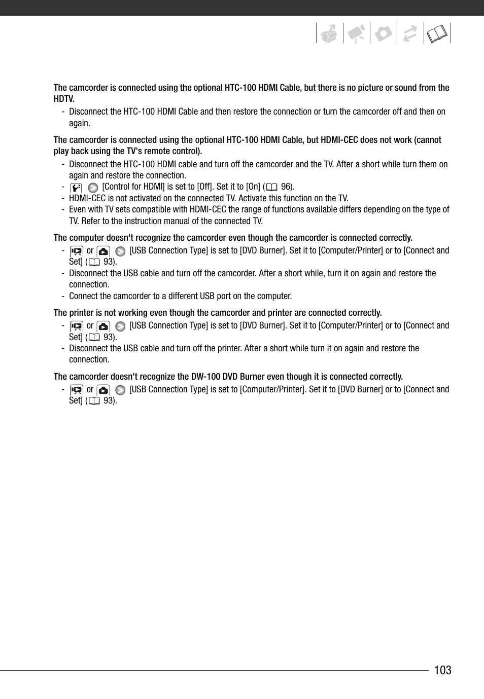 Canon HG20 User Manual | Page 103 / 129