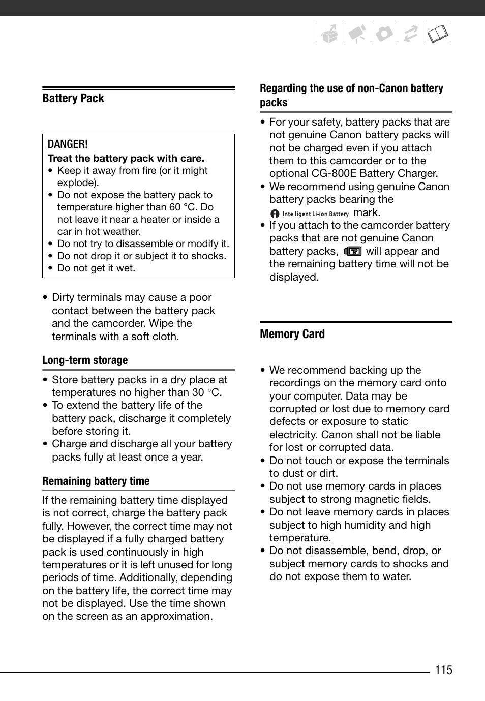 Canon HG20 User Manual | Page 115 / 129