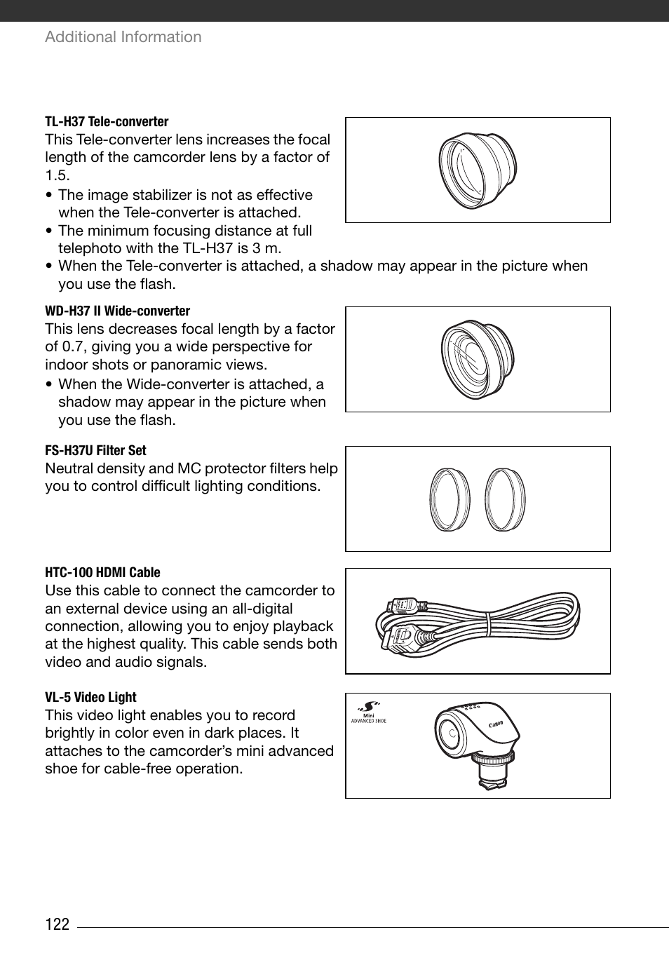 Canon HG20 User Manual | Page 122 / 129