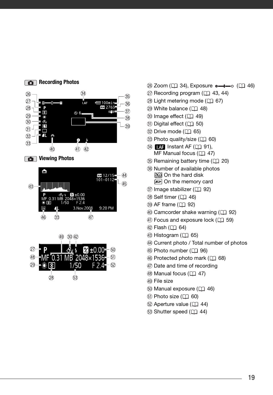 Canon HG20 User Manual | Page 19 / 129