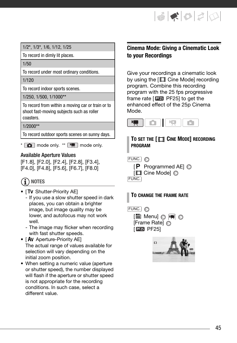 Canon HG20 User Manual | Page 45 / 129