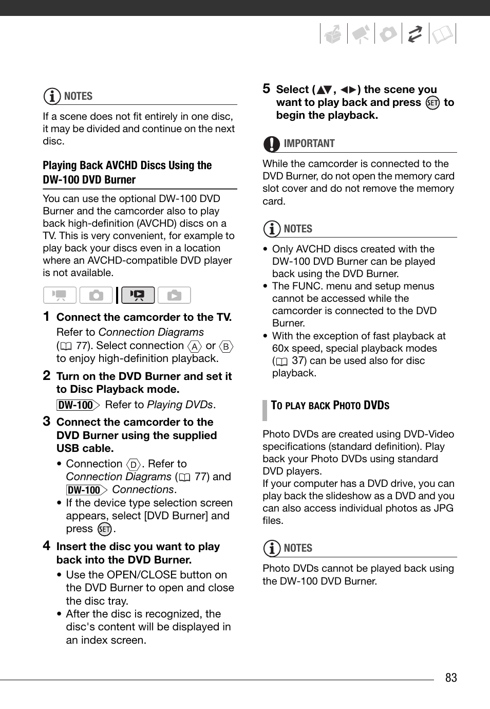 Canon HG20 User Manual | Page 83 / 129