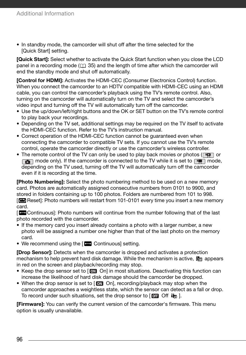 Canon HG20 User Manual | Page 96 / 129