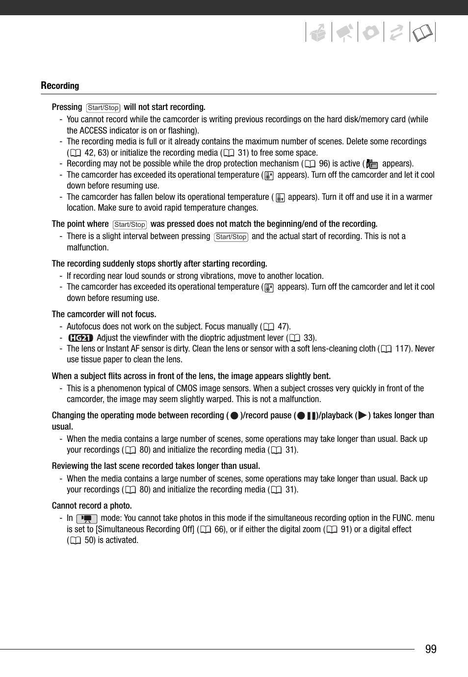 Canon HG20 User Manual | Page 99 / 129