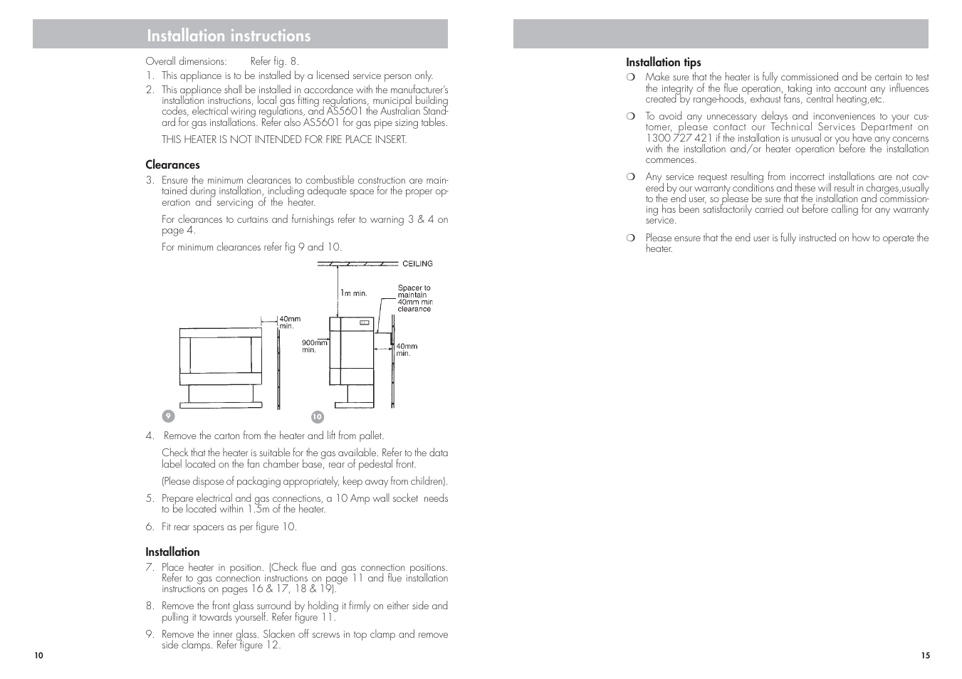 Installation instructions | Cannon CANTFS-03-NG User Manual | Page 10 / 24