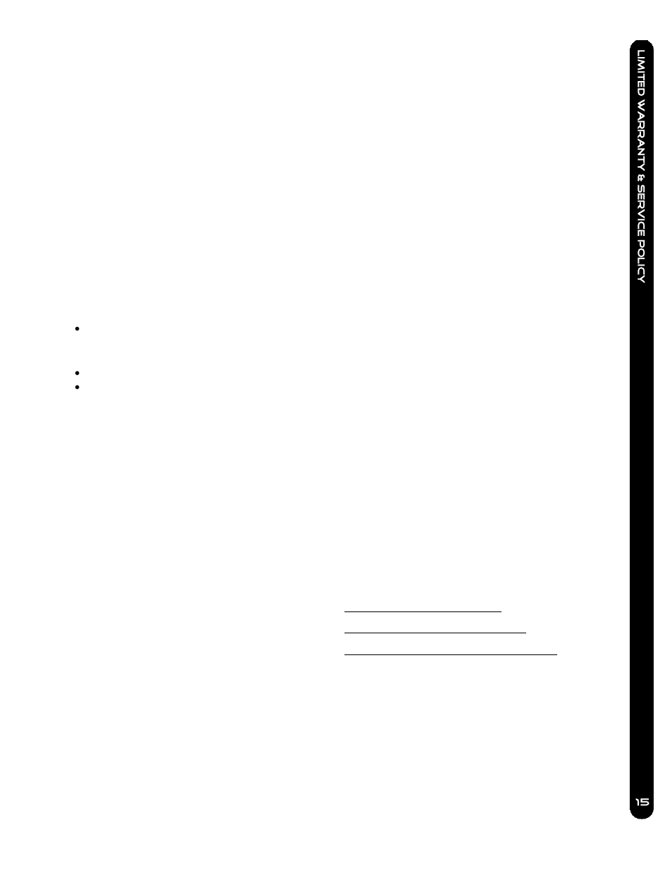 Cannon® limited warranty, Cannon, Service policy | Cannon Uni-Troll 10TS User Manual | Page 15 / 28