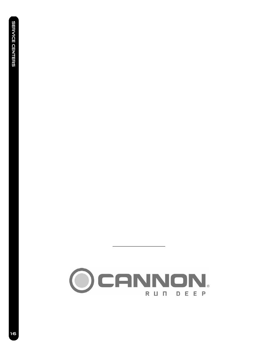 Authorized service centers, Se rvice ce nters | Cannon Uni-Troll 10TS User Manual | Page 16 / 28