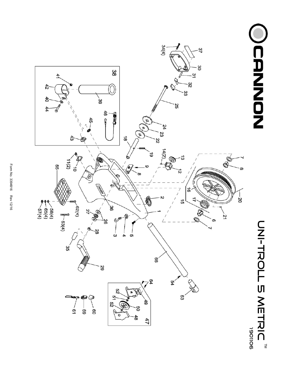 Uni-troll 5 metric | Cannon Uni-Troll 10TS User Manual | Page 27 / 28