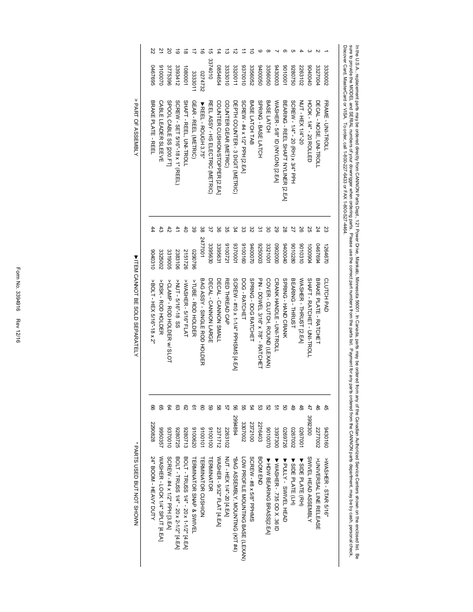 Cannon Uni-Troll 10TS User Manual | Page 28 / 28