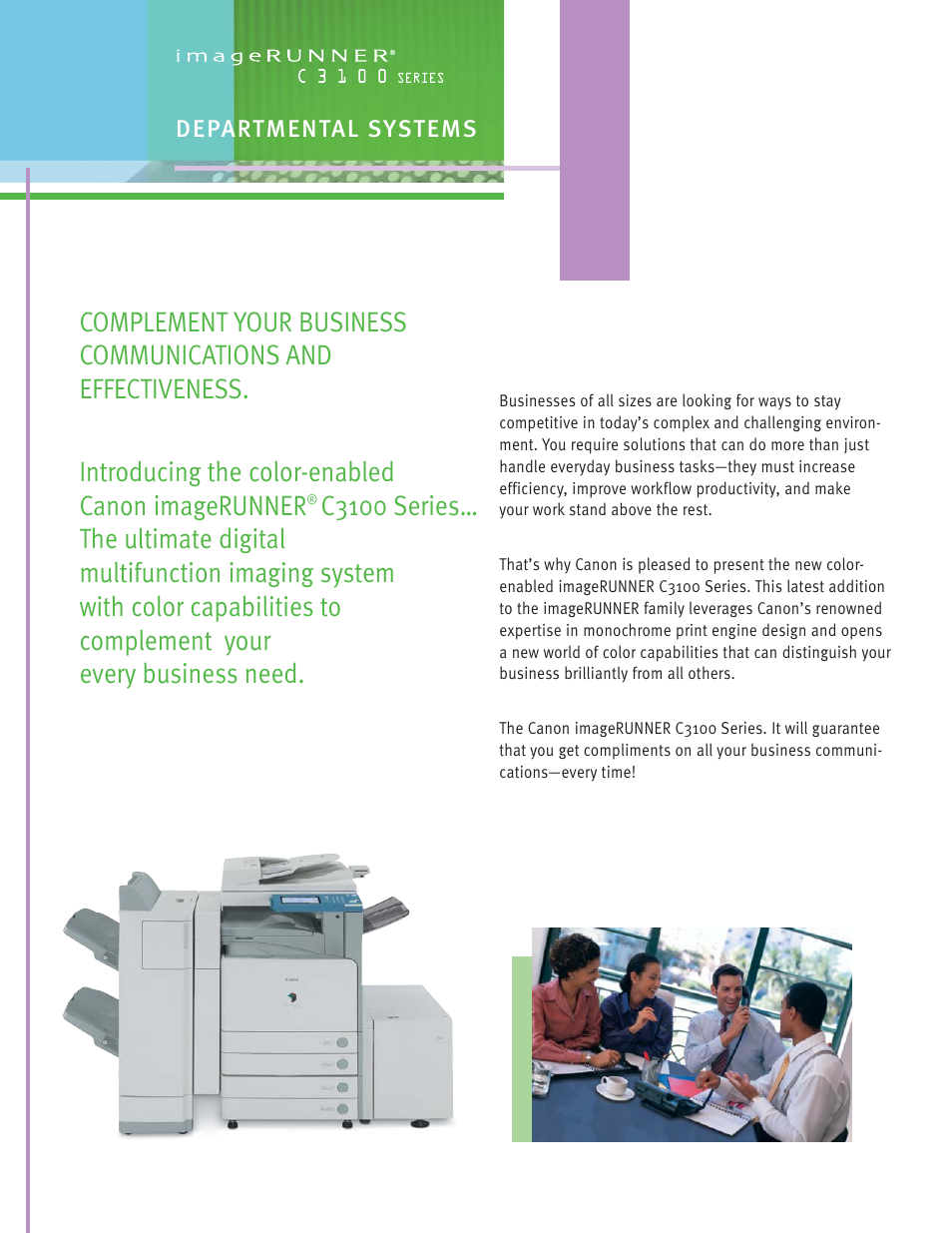 Canon C3100 User Manual | Page 2 / 16