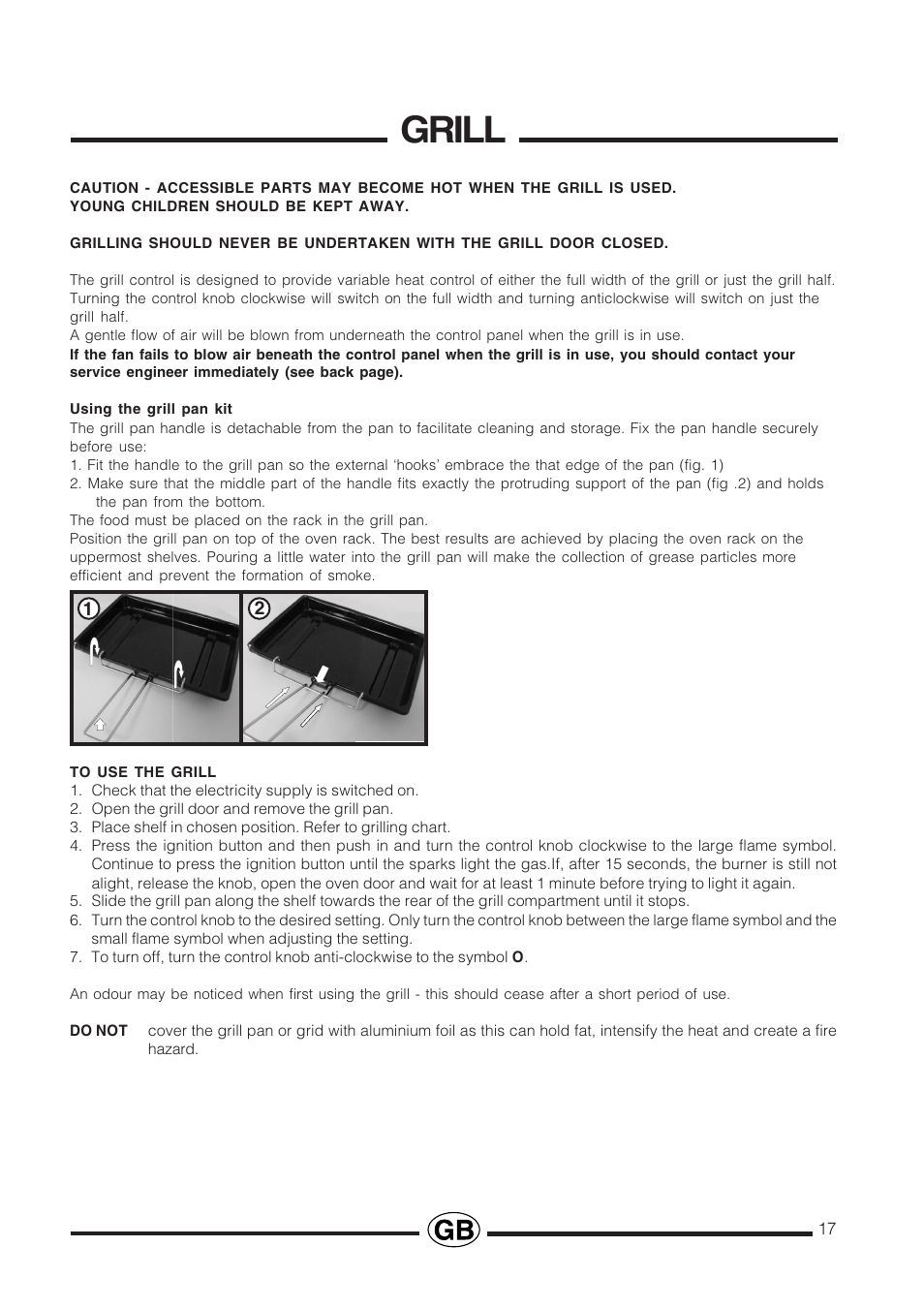 Grill | Cannon Professional User Manual | Page 17 / 36