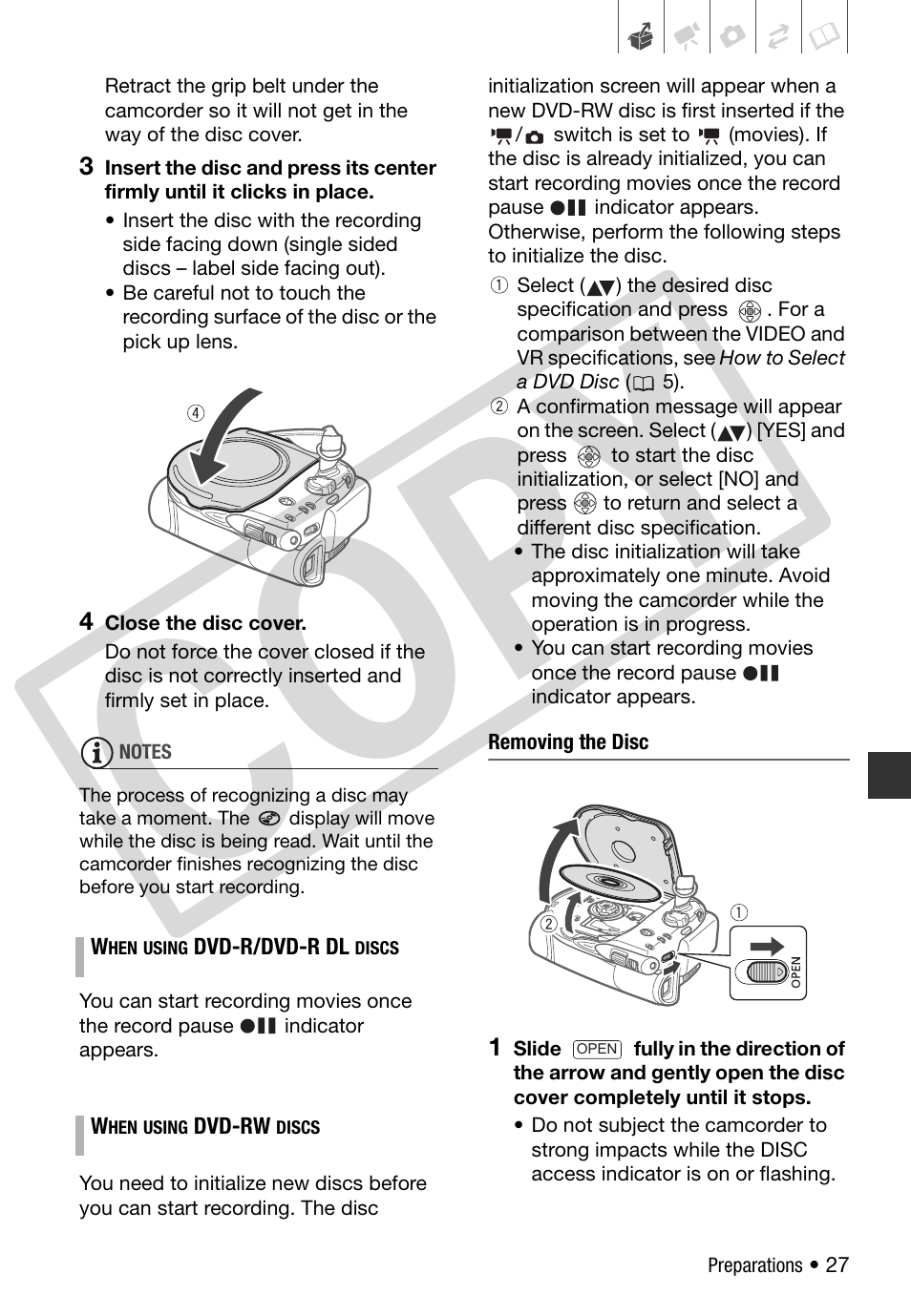 Co py | Canon DC 310 User Manual | Page 27 / 93