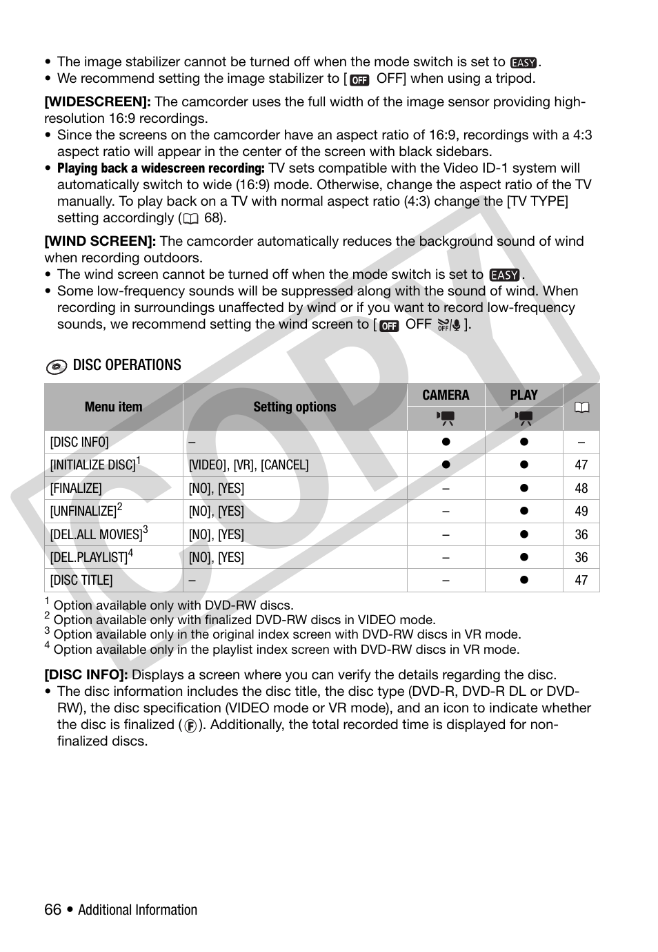 Co py | Canon DC 310 User Manual | Page 66 / 93