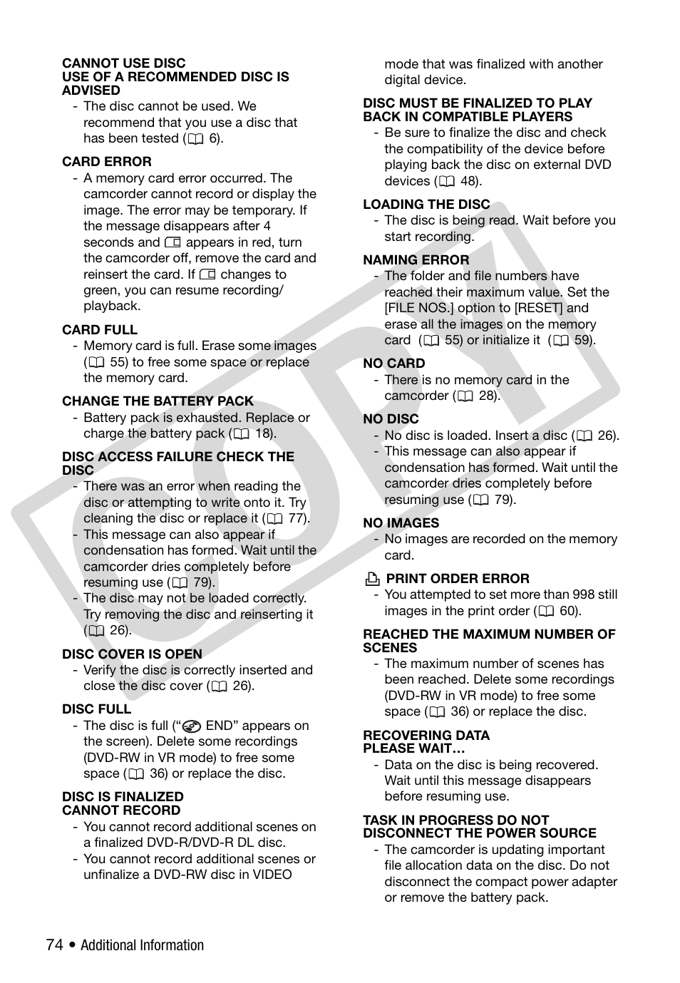 C o py | Canon DC 310 User Manual | Page 74 / 93