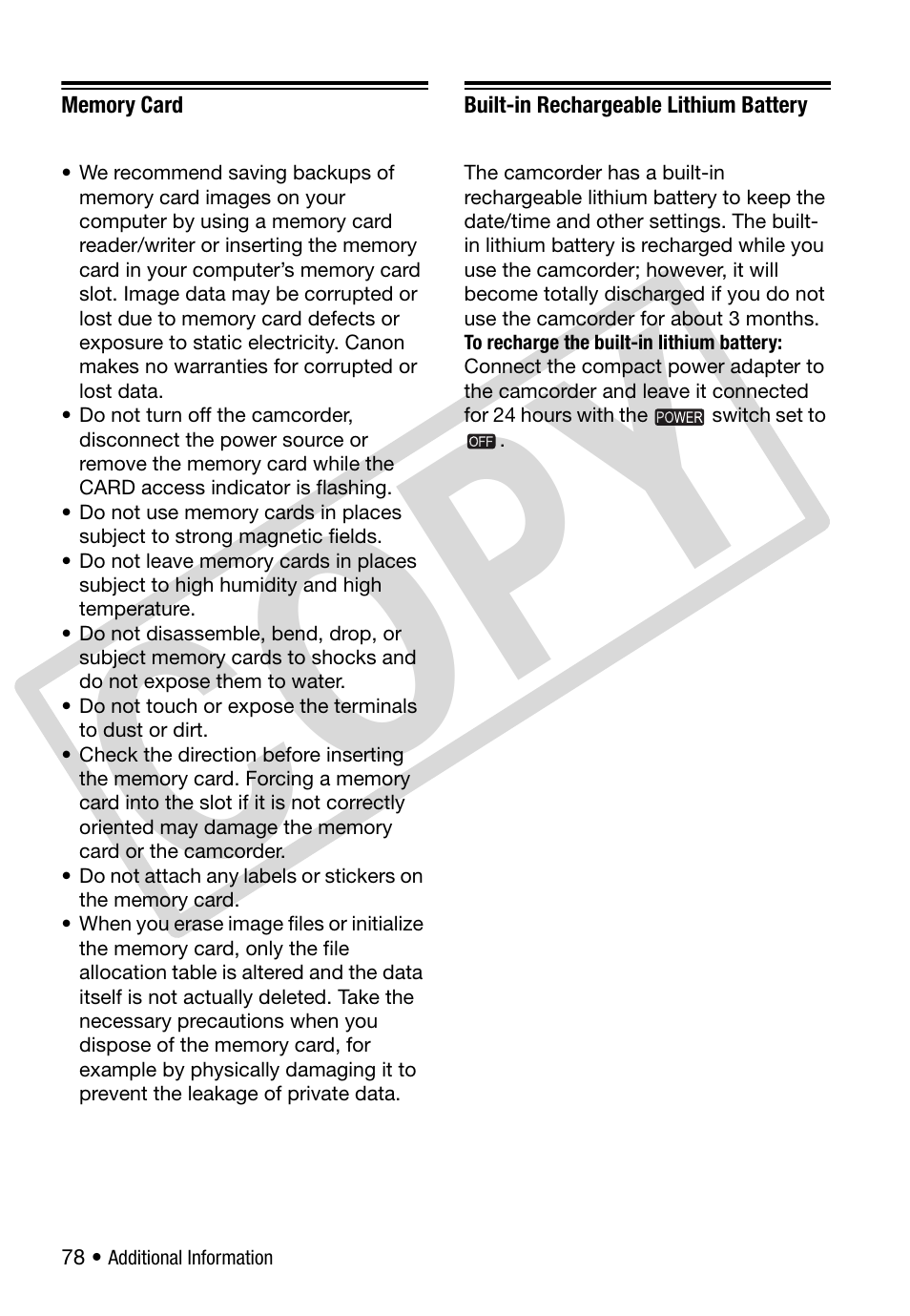 Co py | Canon DC 310 User Manual | Page 78 / 93