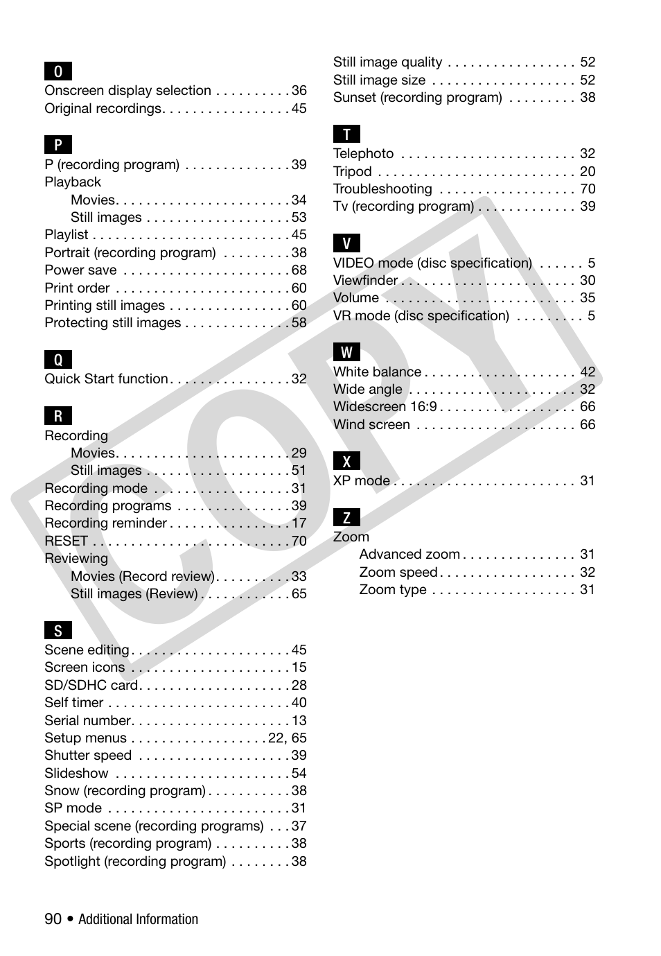 C o p y | Canon DC 310 User Manual | Page 90 / 93