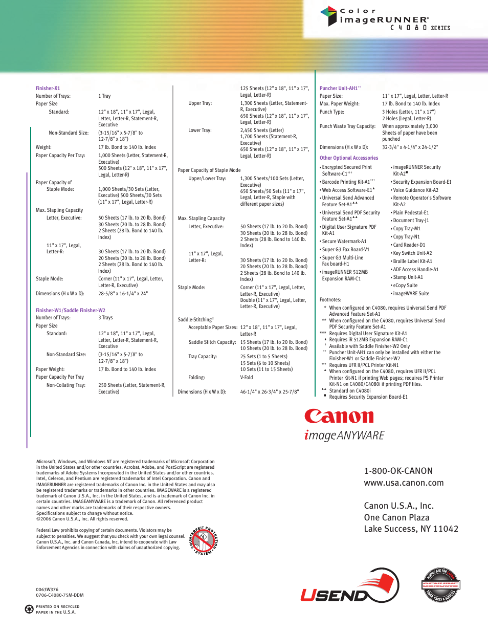 Canon C4080 SERIES User Manual | Page 12 / 12