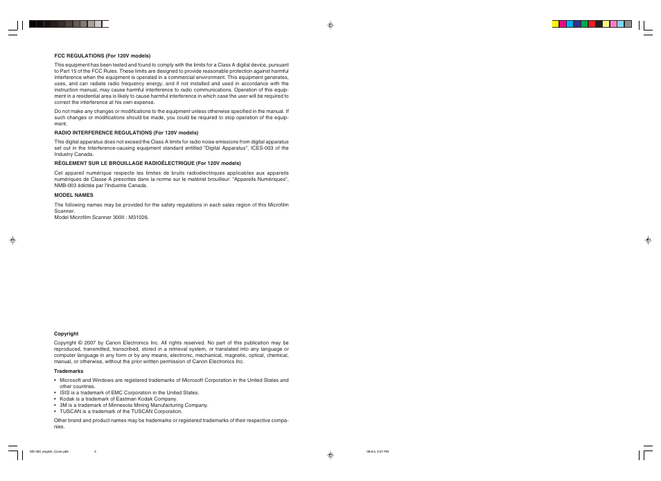 Ce-ie-338-02_cover | Cannon 300II User Manual | Page 2 / 54