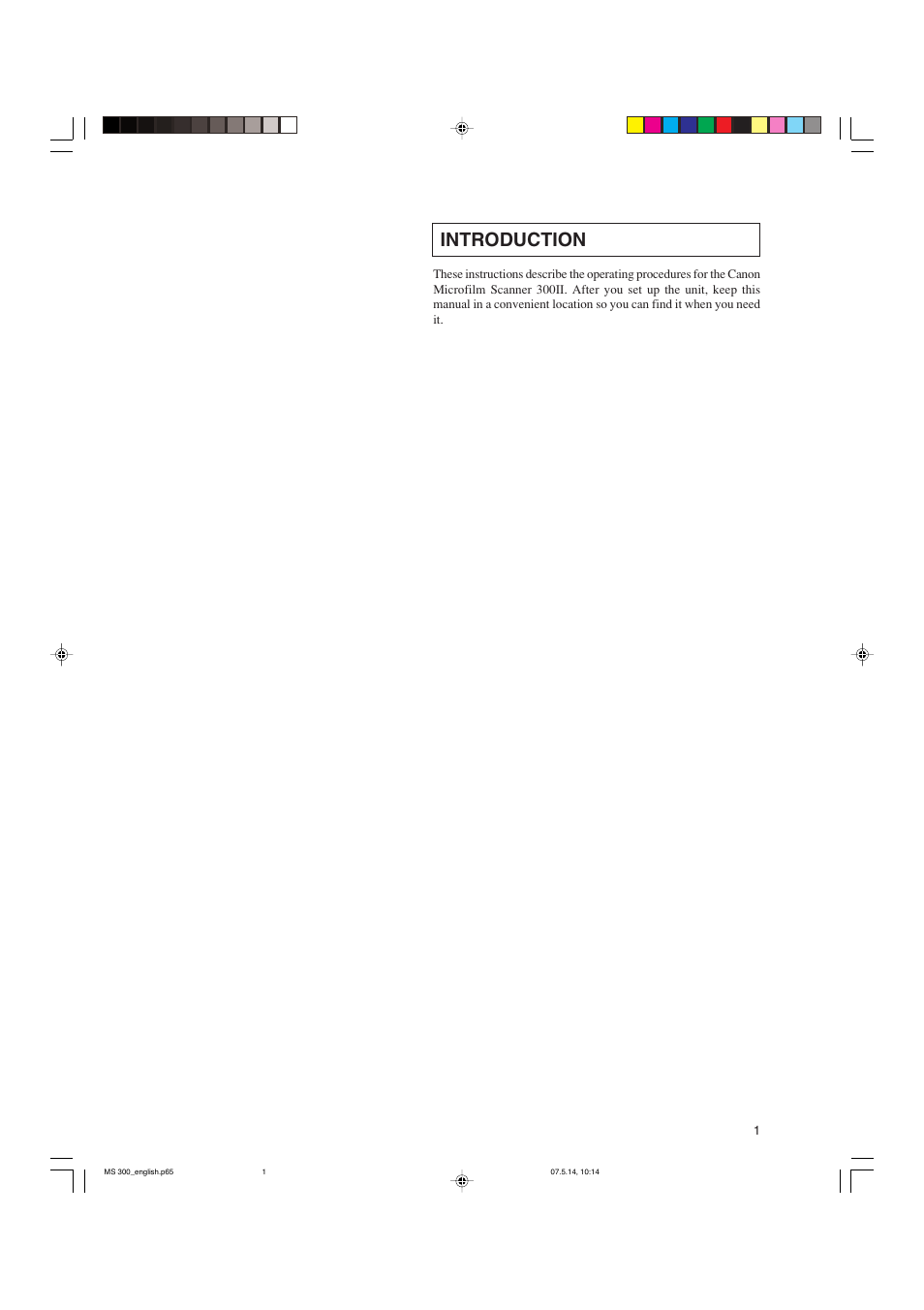 Ce-ie-338-02_body, Introduction | Cannon 300II User Manual | Page 3 / 54