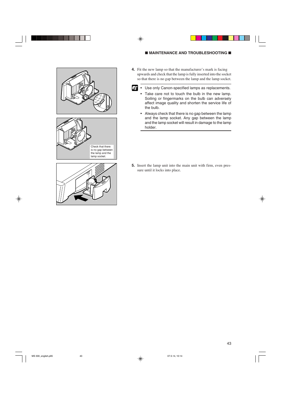 Cannon 300II User Manual | Page 45 / 54