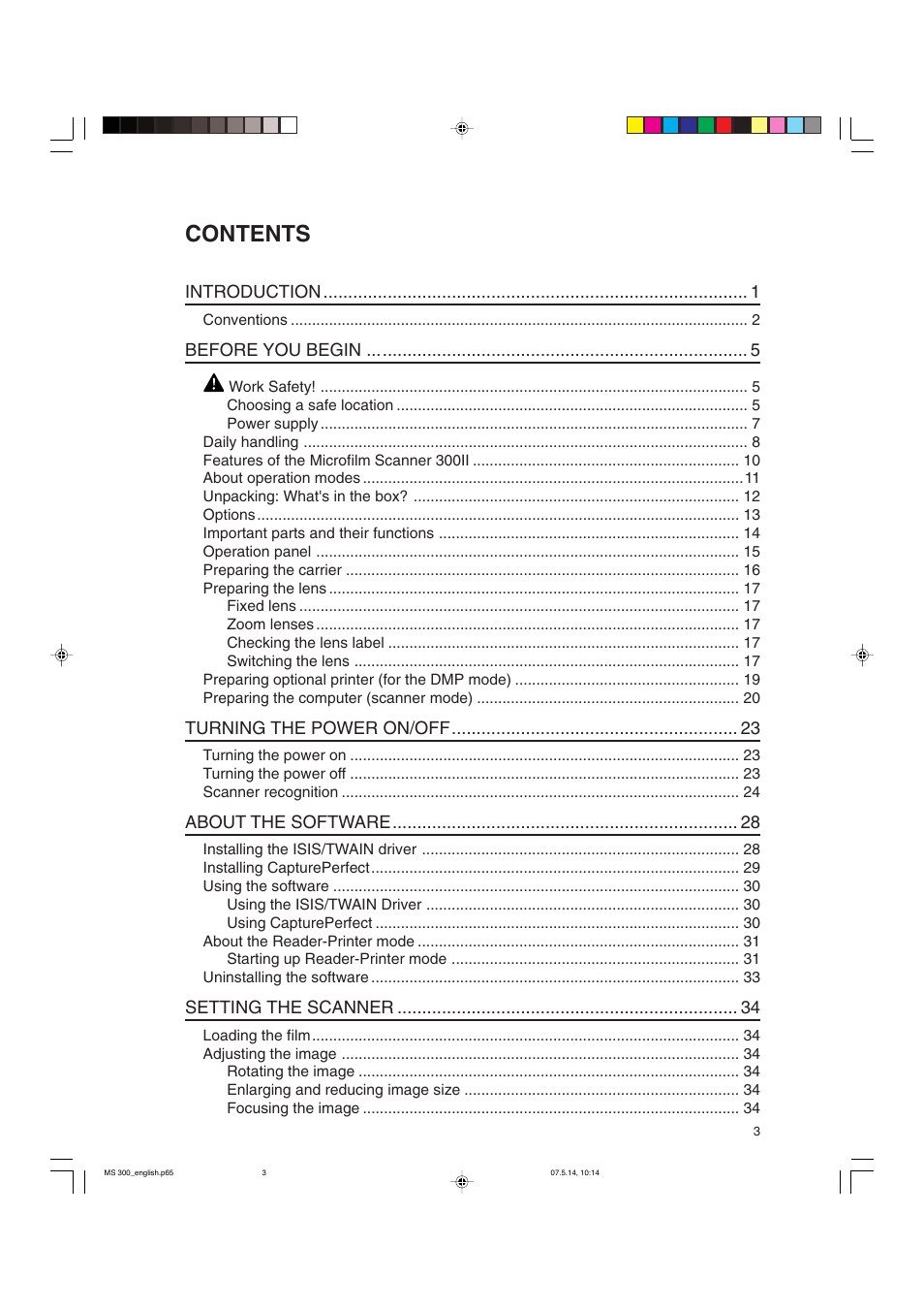 Cannon 300II User Manual | Page 5 / 54