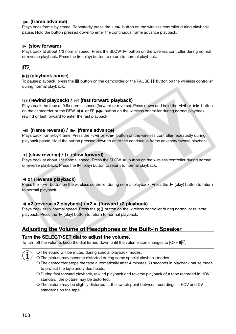 Co py | Canon XHA1S User Manual | Page 108 / 155