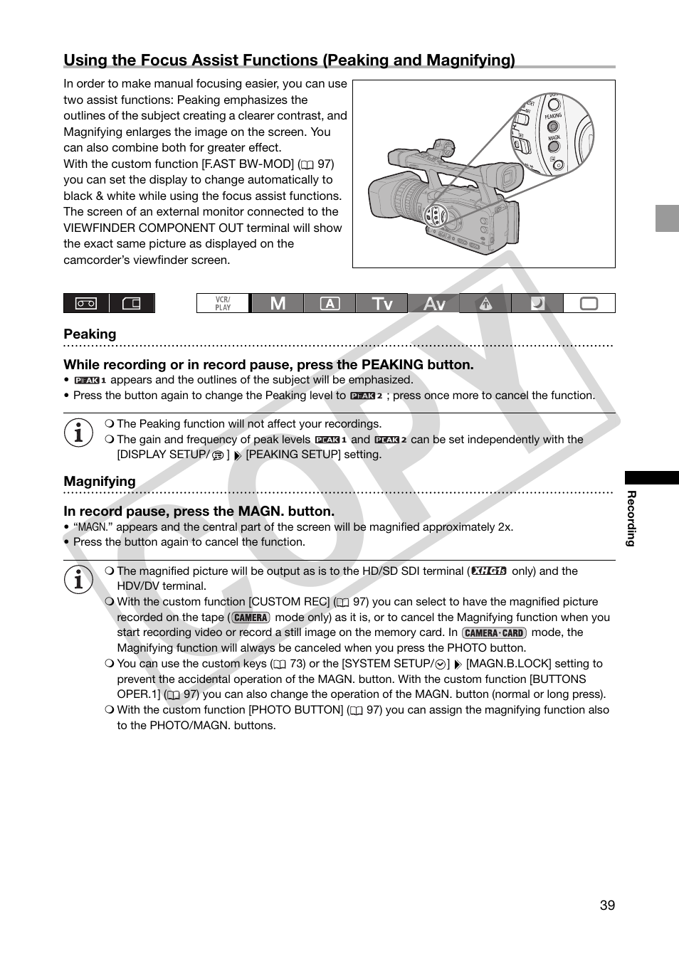 Co py | Canon XHA1S User Manual | Page 39 / 155