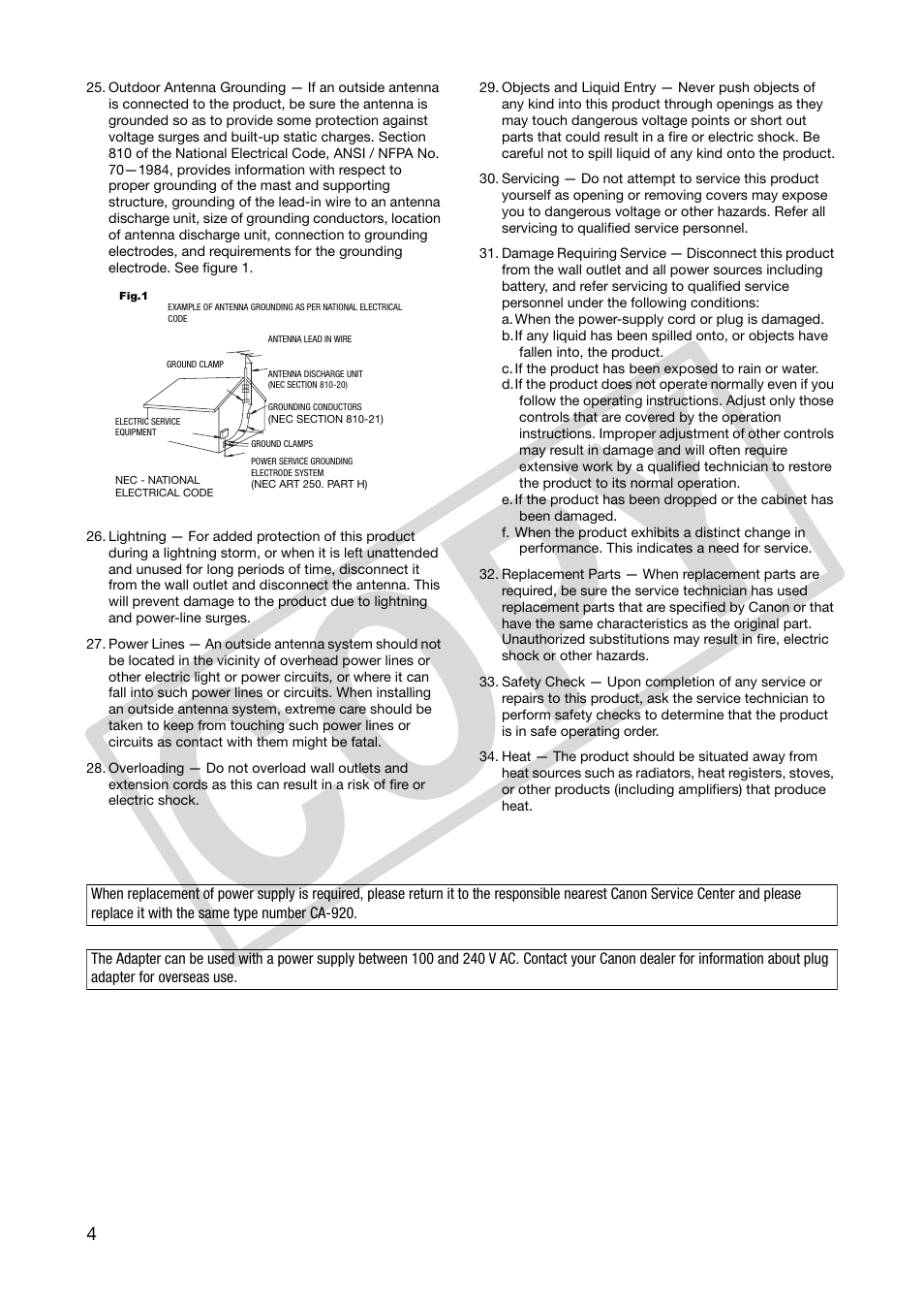 Co py | Canon XHA1S User Manual | Page 4 / 155