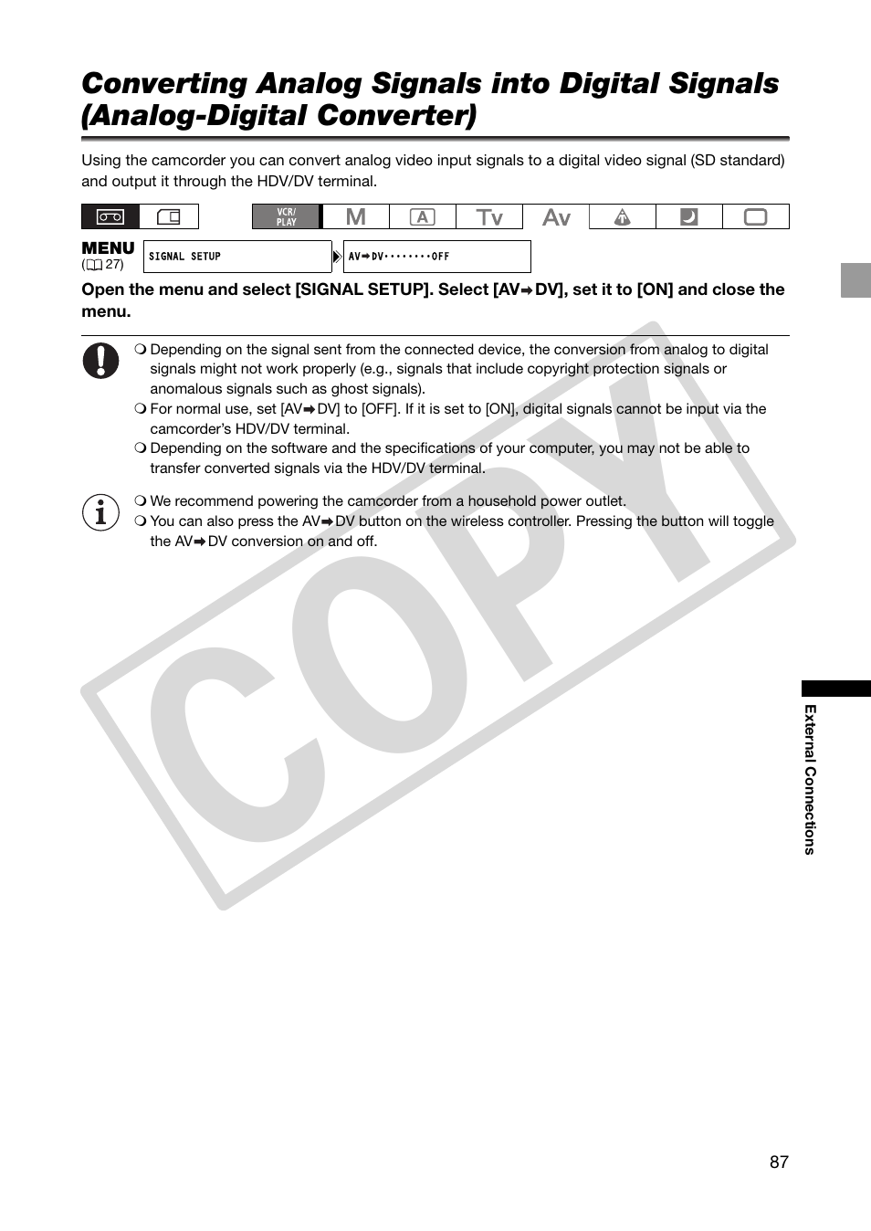Co py | Canon XHA1S User Manual | Page 87 / 155