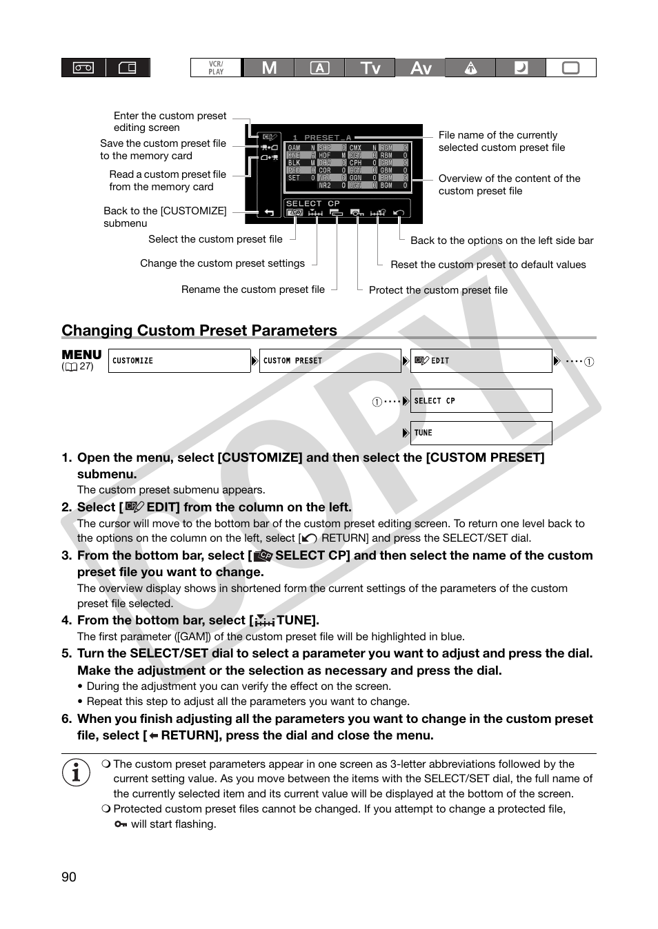 Co py | Canon XHA1S User Manual | Page 90 / 155