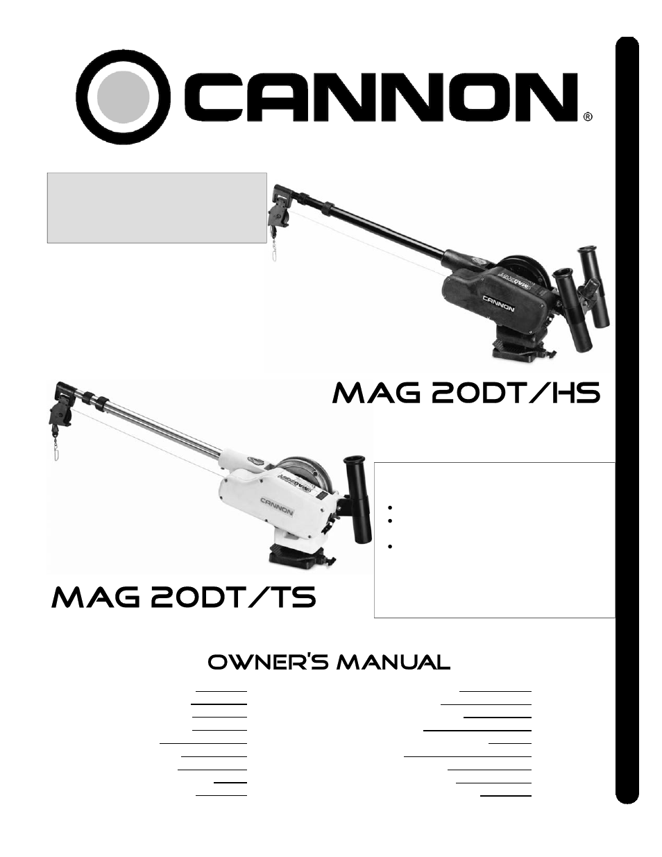 Cannon Mag 20 Dt/Hs User Manual | 28 pages