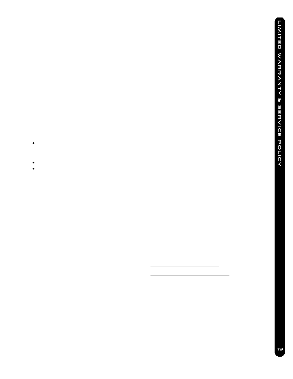 Cannon® limited warranty, Cannon, Service policy | Cannon Mag 20 Dt/Hs User Manual | Page 19 / 28