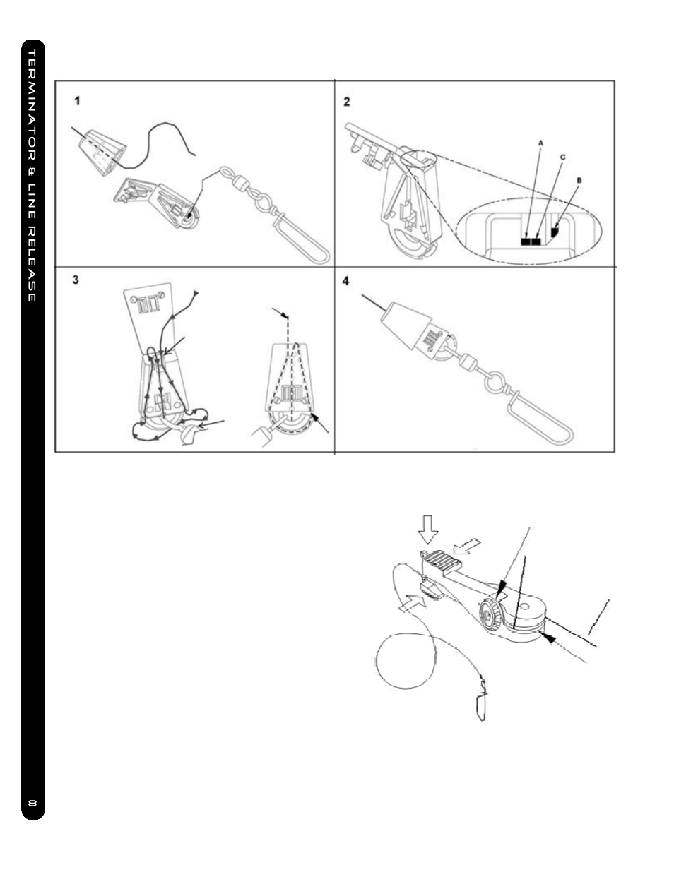 Terminating the downrigger cable, Cannon uni-release | Cannon Mag 20 Dt/Hs User Manual | Page 8 / 28