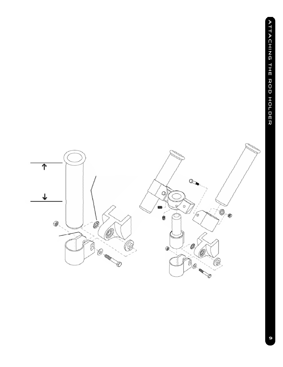 Attaching the rod holder | Cannon Mag 20 Dt/Hs User Manual | Page 9 / 28