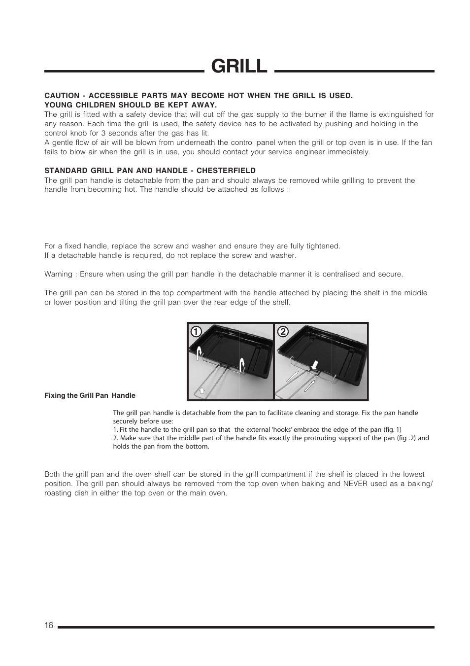 Grill | Cannon Carrick C60GCIS User Manual | Page 16 / 40