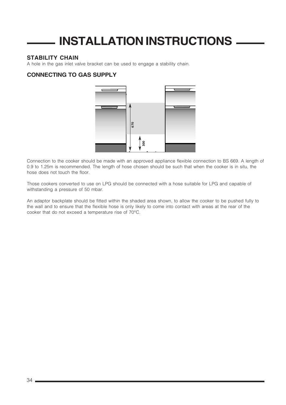 Installation instructions | Cannon Carrick C60GCIS User Manual | Page 34 / 40