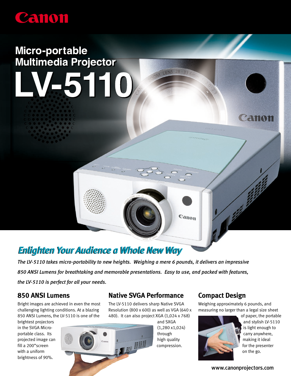 Canon LV-5110 User Manual | 2 pages