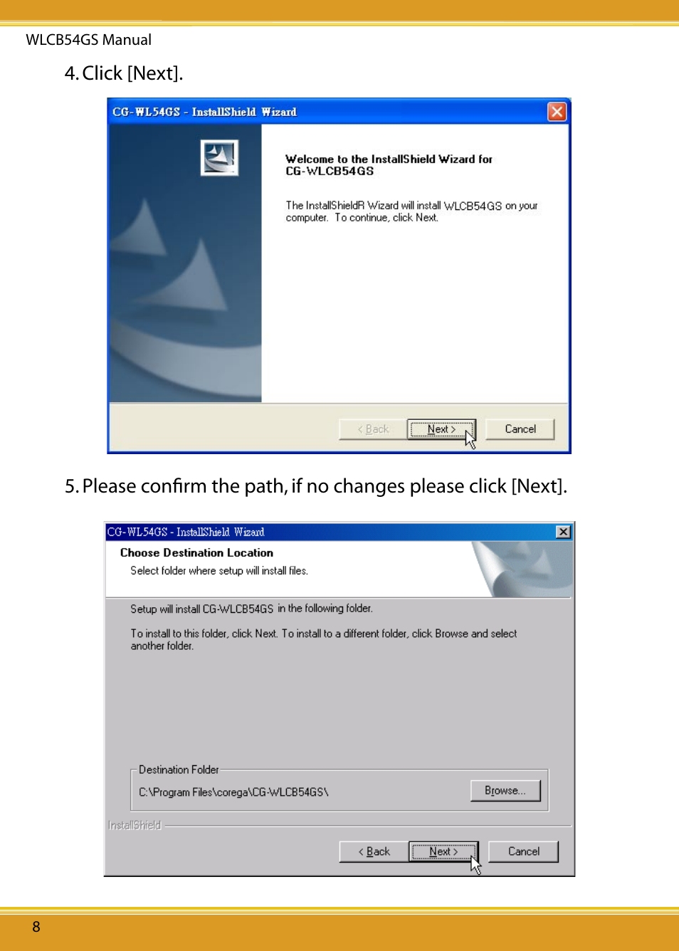Corega 108M User Manual | Page 10 / 38