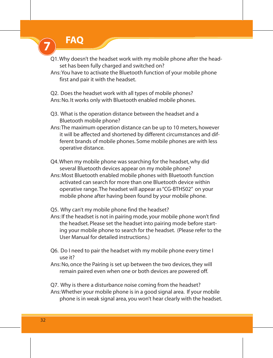 Corega BTHS02 User Manual | Page 16 / 22