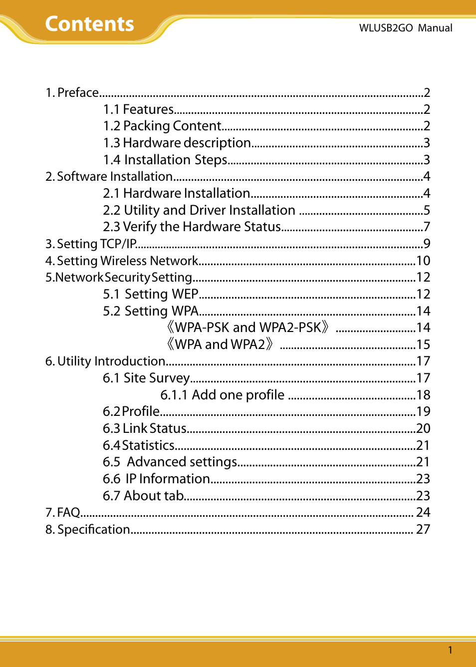 Corega WLUSB2GO User Manual | Page 2 / 30