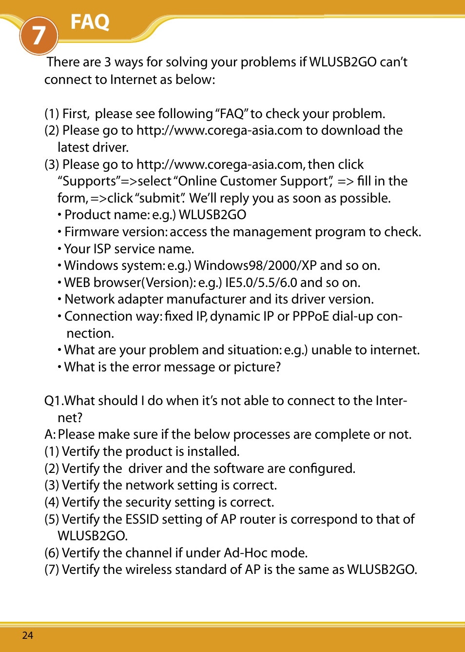 Corega WLUSB2GO User Manual | Page 25 / 30