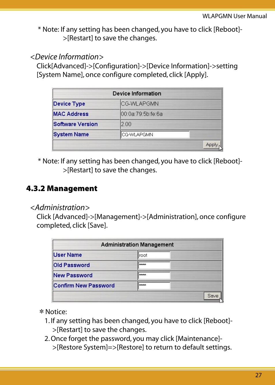 2 management | Corega CG-WLAPGMN User Manual | Page 29 / 39