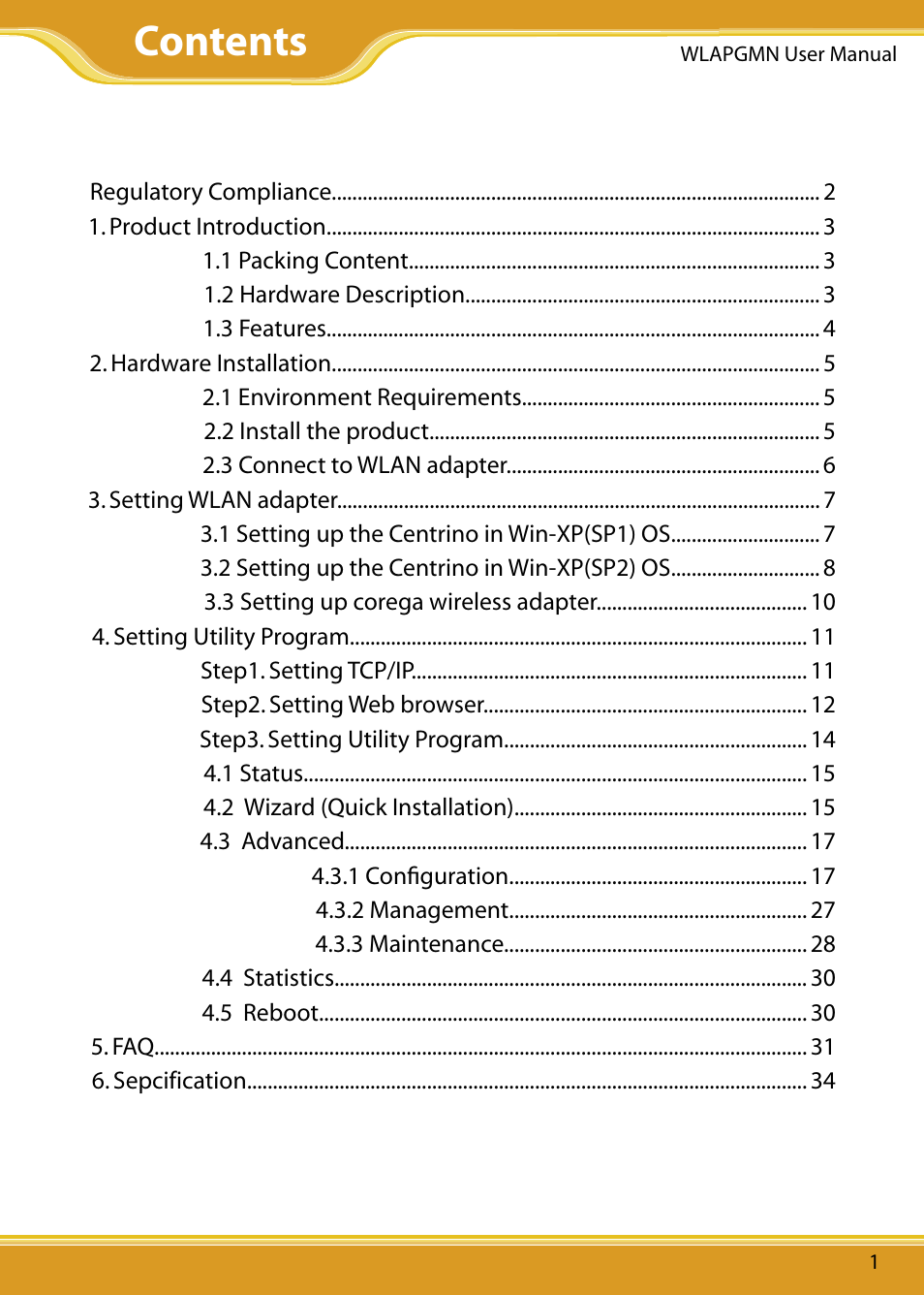 Corega CG-WLAPGMN User Manual | Page 3 / 39